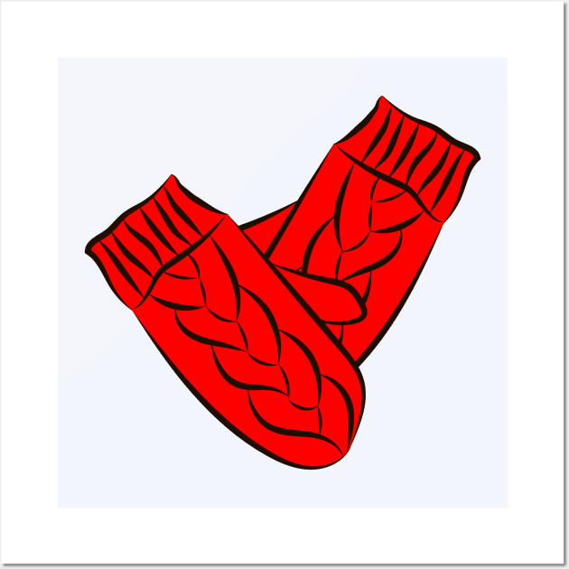 The red mittens. Wall Art by ludar